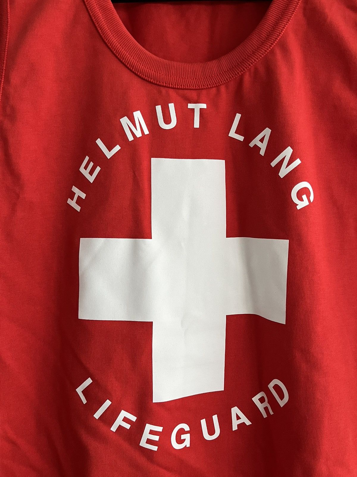Helmut Lang Brand New Limited Edition Runway Lifeguard Logo Tank Top Size US XL / EU 56 / 4 - 5 Thumbnail