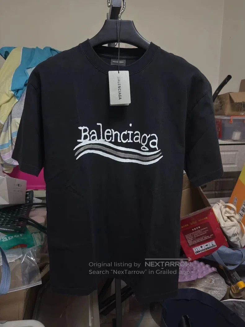 Balenciaga Balenciaga Black Graffiti Coke T. Size US XXS / EU 40 - 1 Thumbnail