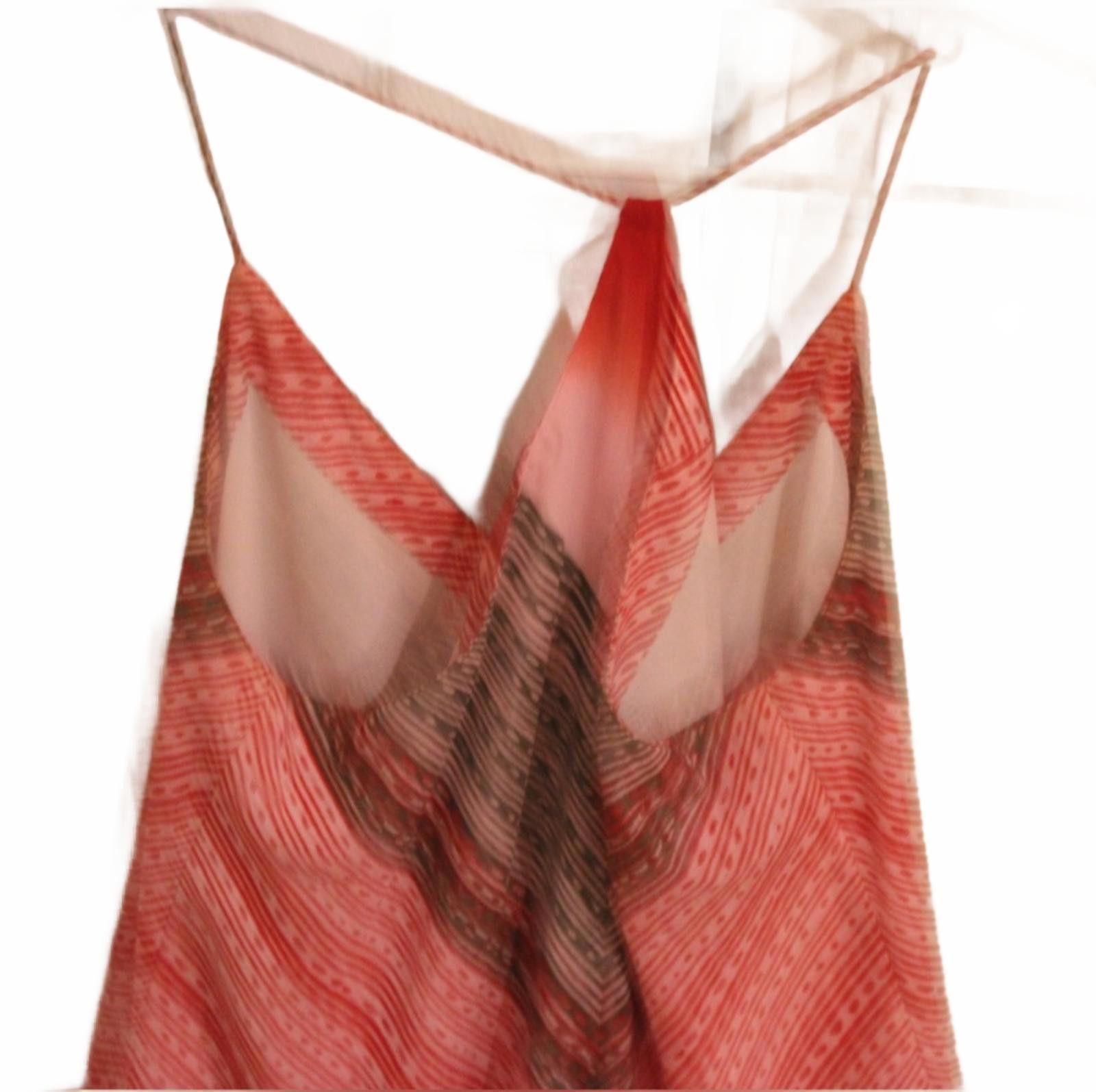 DKNY DKNY Pink Pattern Flowing Strappy Shift Summer Dress Small Size S / US 4 / IT 40 - 3 Thumbnail
