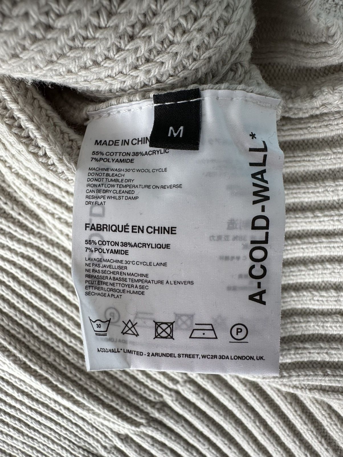 A-COLD-WALL* A-COLD-WALL* Sweater Grey Crew Neck Size US M / EU 48-50 / 2 - 7 Thumbnail