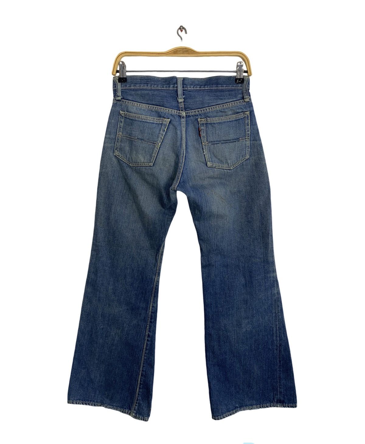 Other 90s Big Stone Indigo Denim Zipper Jeans Straight Cut Size US 28 / EU 44 - 2 Thumbnail