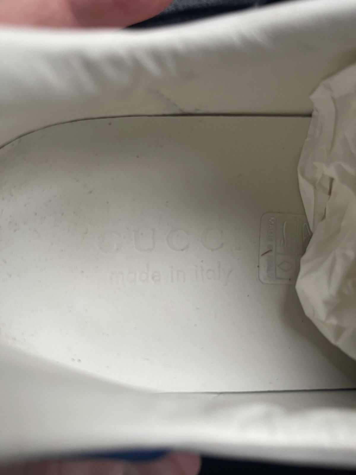 Gucci New Ace Tennis-embroidered Leather Low-top Sneakers Size US 7.5 / EU 40-41 - 5 Thumbnail
