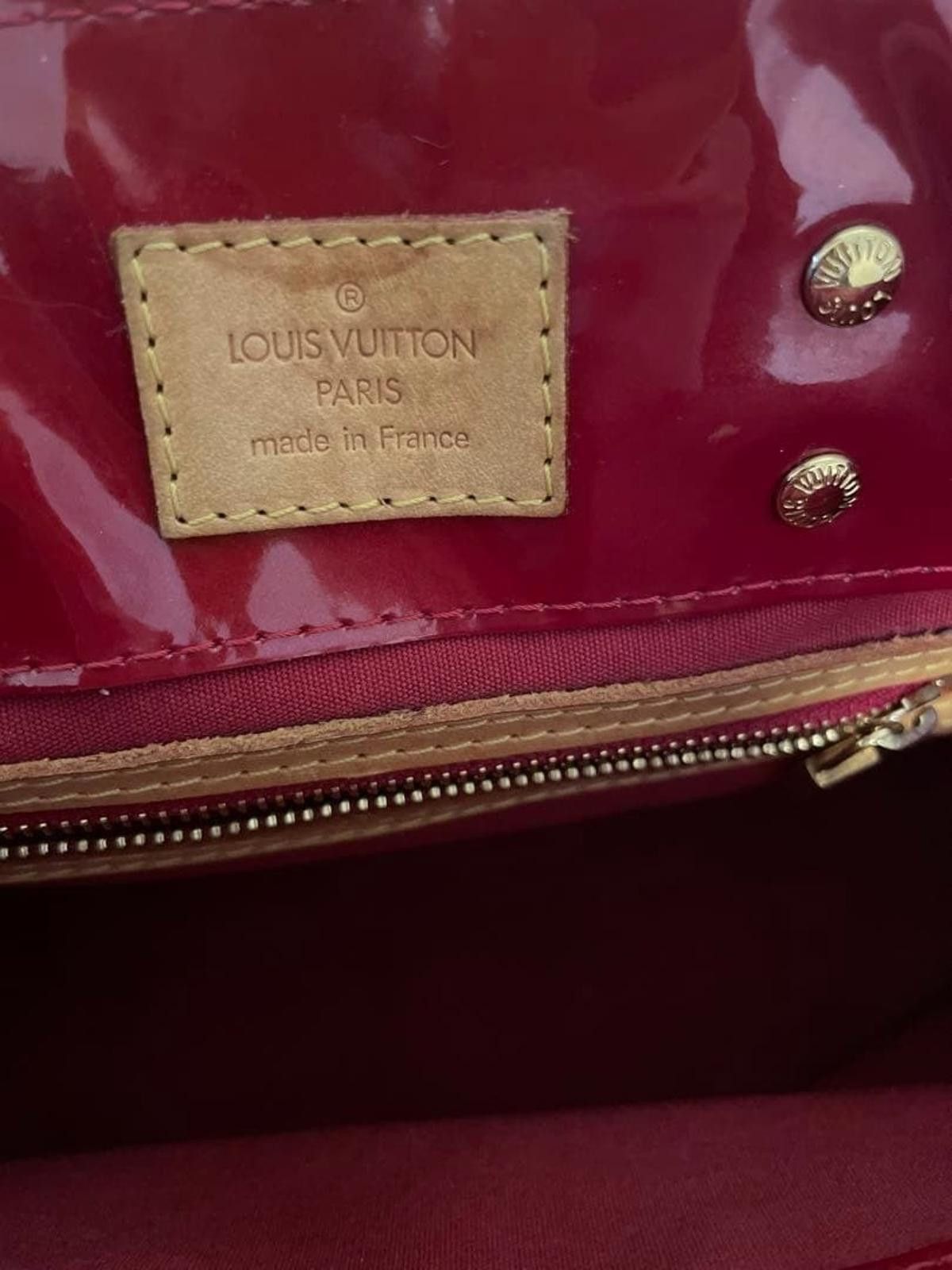 Louis Vuitton Louis Vuitton - Vernis Leather Red Tote Bag Size ONE SIZE - 5 Thumbnail