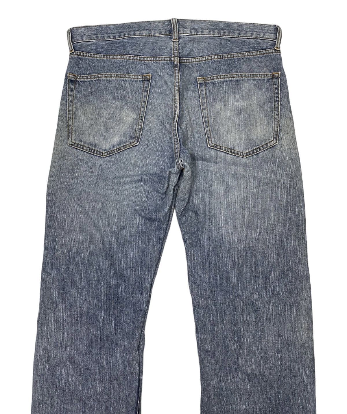 Beauty Beast 🔥DISTRESSED DENIM JEANS RARE SAGRES CRAZY SEW Size US 35 - 7 Thumbnail