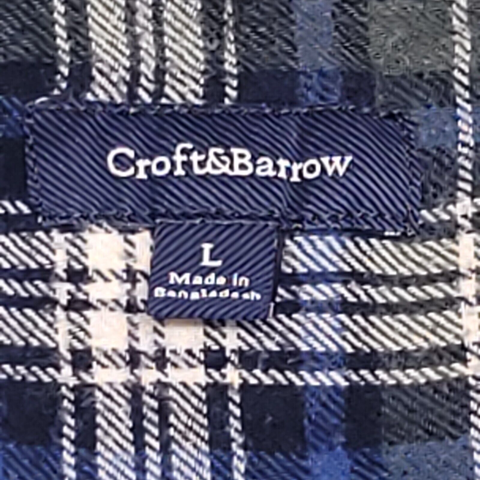 Croft & Barrow Croft & Barrow Tartan Flannel Shirt Mens Size Large L Blue Size US L / EU 52-54 / 3 - 3 Thumbnail