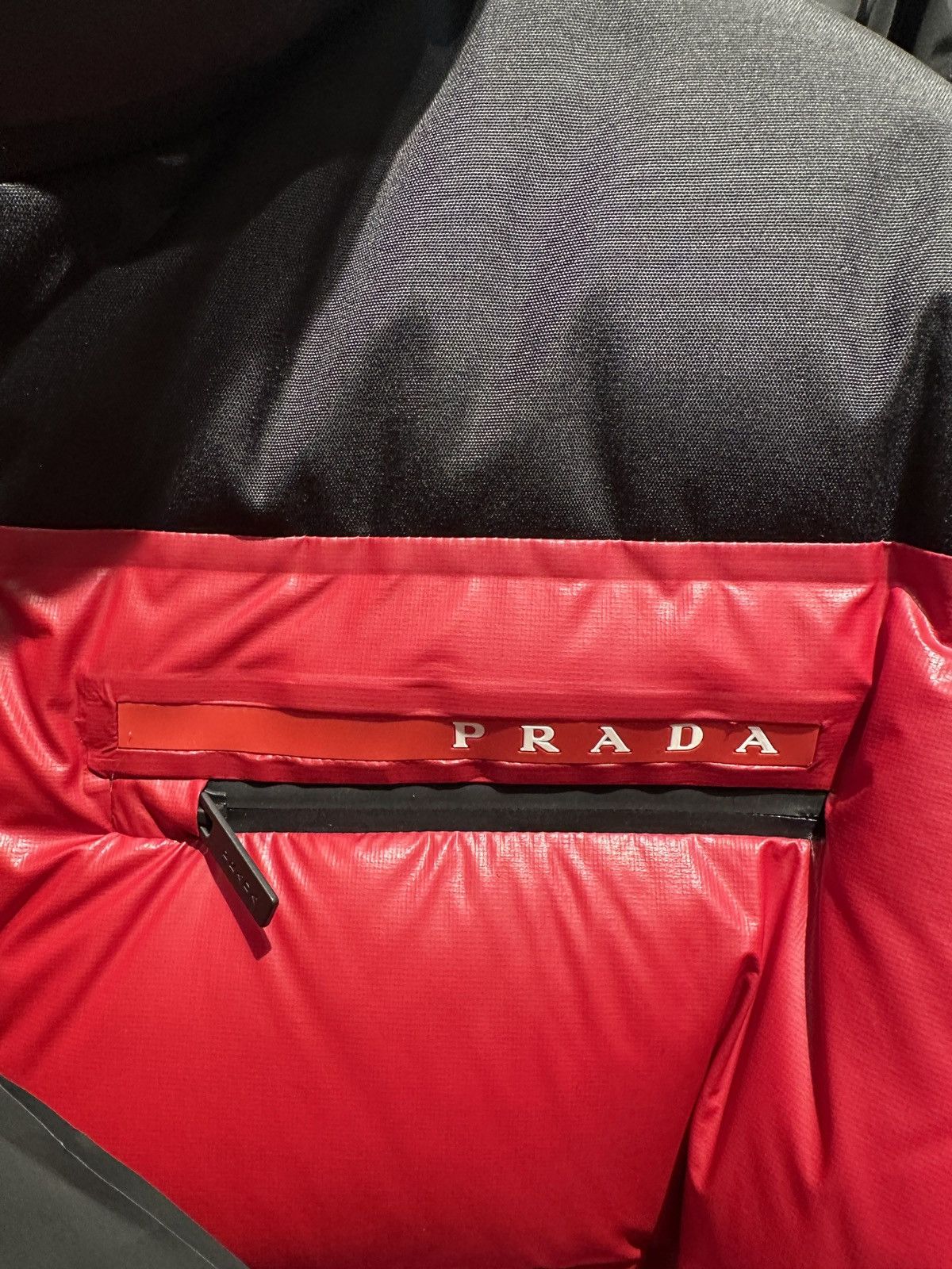 Prada Prada Light Nylon Puffer Jacket In Red/black Size US M / EU 48-50 / 2 - 3 Thumbnail