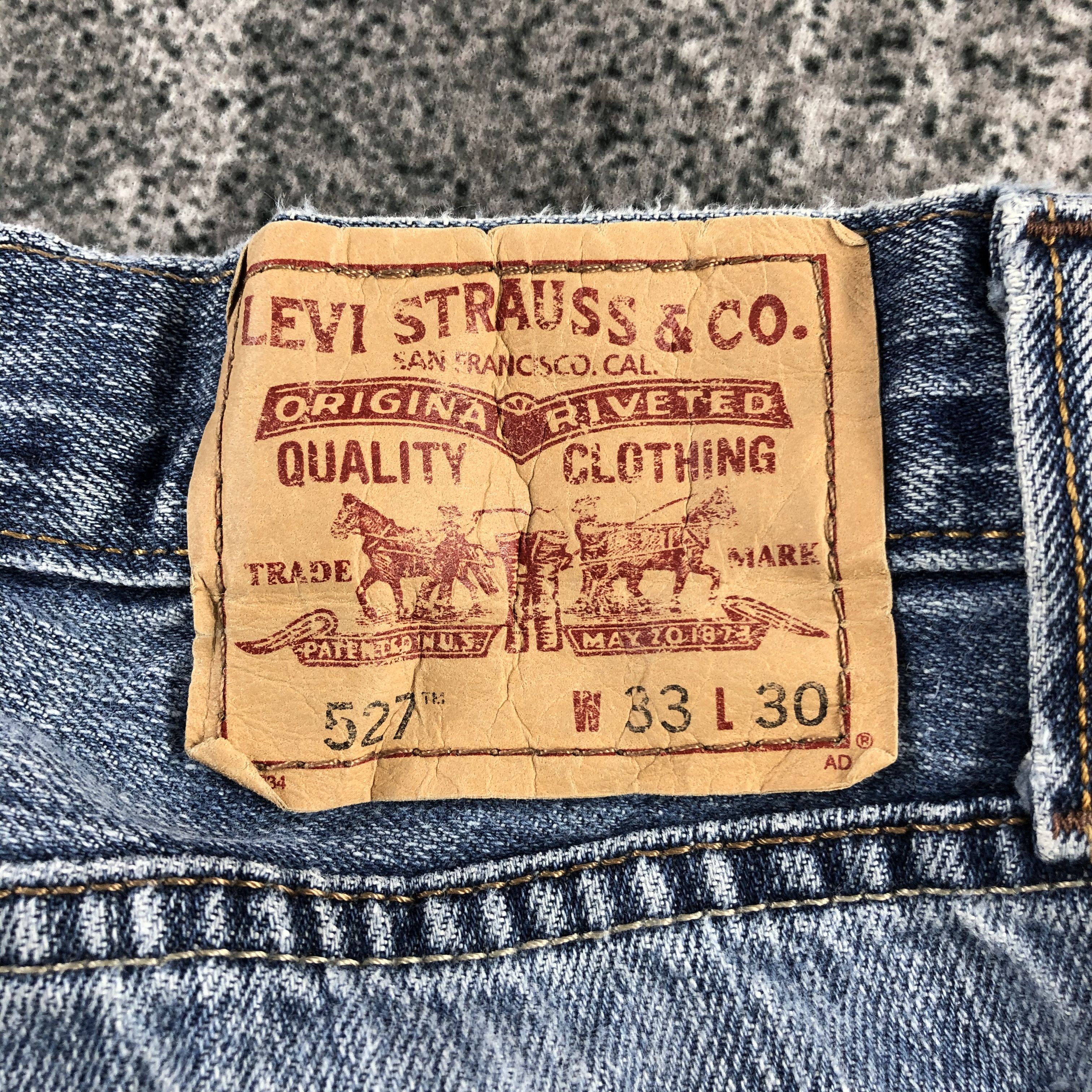 Levi's Vintage Levis 527 Jeans Blue Flare Denim KJ1116 Size US 33 - 5 Thumbnail