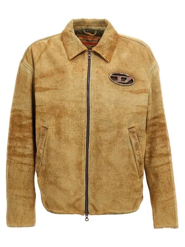 Diesel o1mle1025 D-Stack Padded Denim Jacket in Brown Size US XL / EU 56 / 4 - 1 Thumbnail