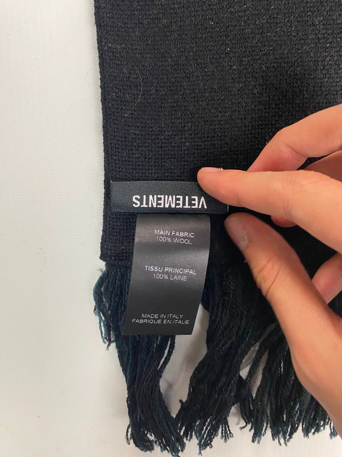 Vetements Vetements Hahaha Authorization Required Runway Scarf Size ONE SIZE - 6 Thumbnail