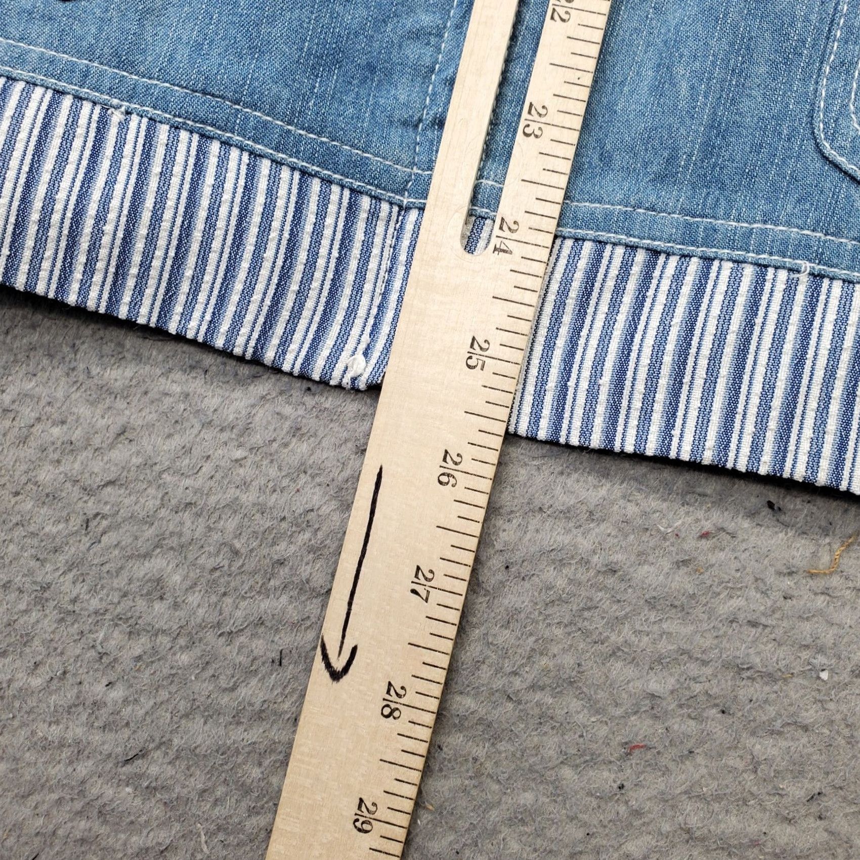 Vintage Alfred Dunner Denim Vest Womens Size 14 Blue Sleeveless Mock Neck Full Zip Vest Size XL / US 12-14 / IT 48-50 - 5 Thumbnail