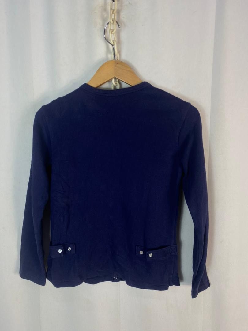 Designer × agnes b. Agnes B snap button long sleeve blouse shirt Size S / US 4 / IT 40 - 10 Thumbnail
