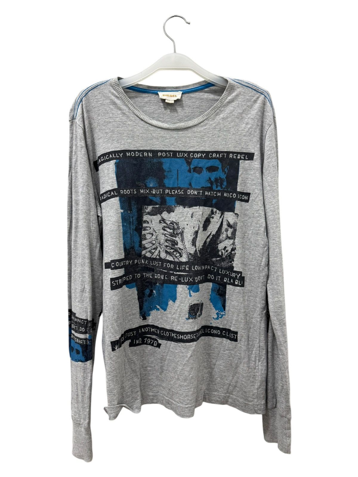 Designer × Diesel × Seditionaries 00s ARCHIVE DIESEL LONG SLEEVE 1978 REBEL PUNK CLOTHING Size US S / EU 44-46 / 1 - 1 Thumbnail