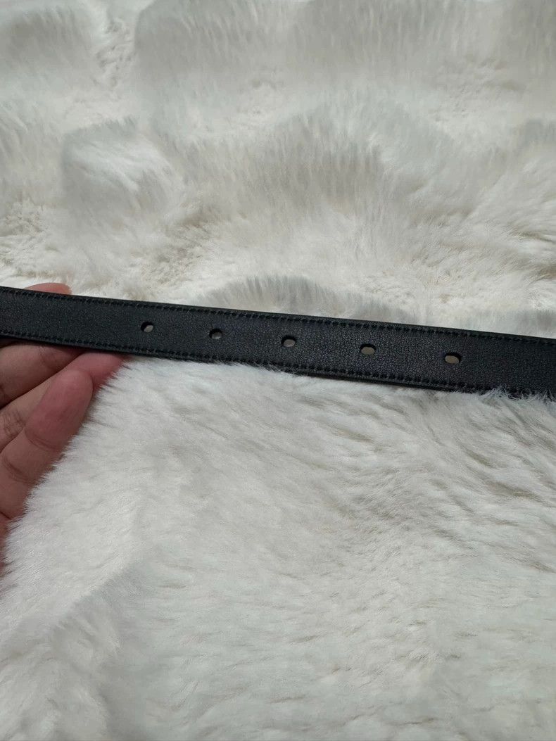 Saint Laurent Paris saint laurent parisEmbossed black gold logo belt 2503-Nexta Size ONE SIZE - 6 Thumbnail