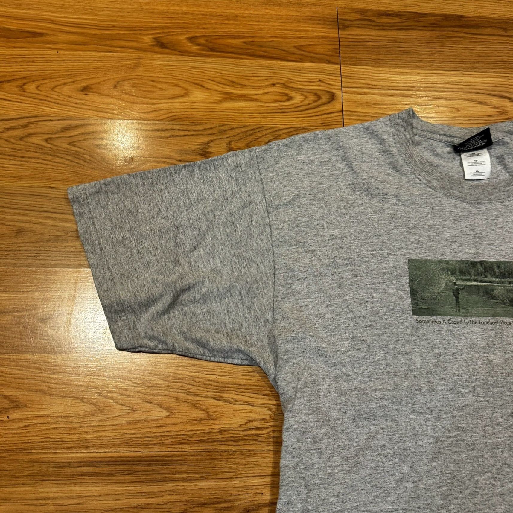 Vintage VINTAGE Huge Sport Fishing Yellowstone National Park Y2K Heather Gray Shirt XL Size US XL / EU 56 / 4 - 5 Thumbnail