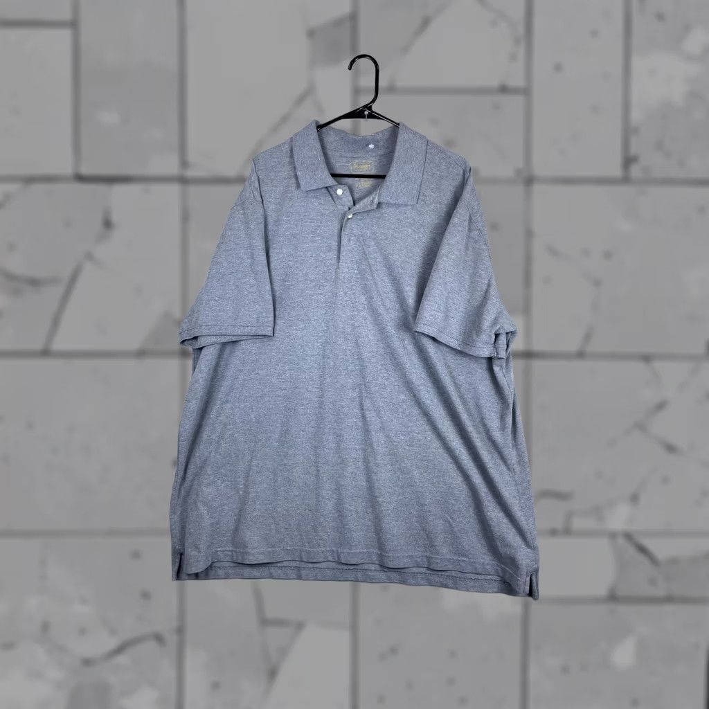 Vintage Foundry Polo Shirt Mens 3XL Gray Solid Short Sleeve Knit Casual Big & Tall Tagged/Tagless Crewneck? Size US XXL / EU 58 / 5 - 1 Thumbnail