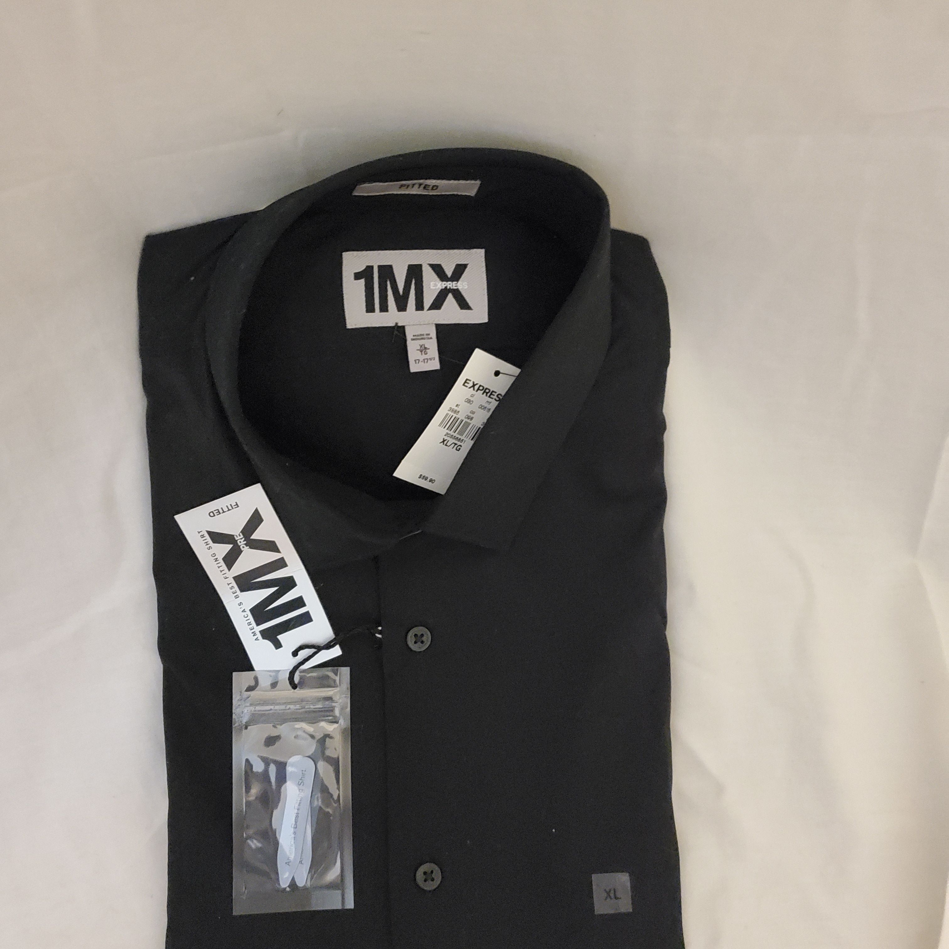 Express Express Men's XL Fitted Button shirt Size US XL / EU 56 / 4 - 1 Thumbnail