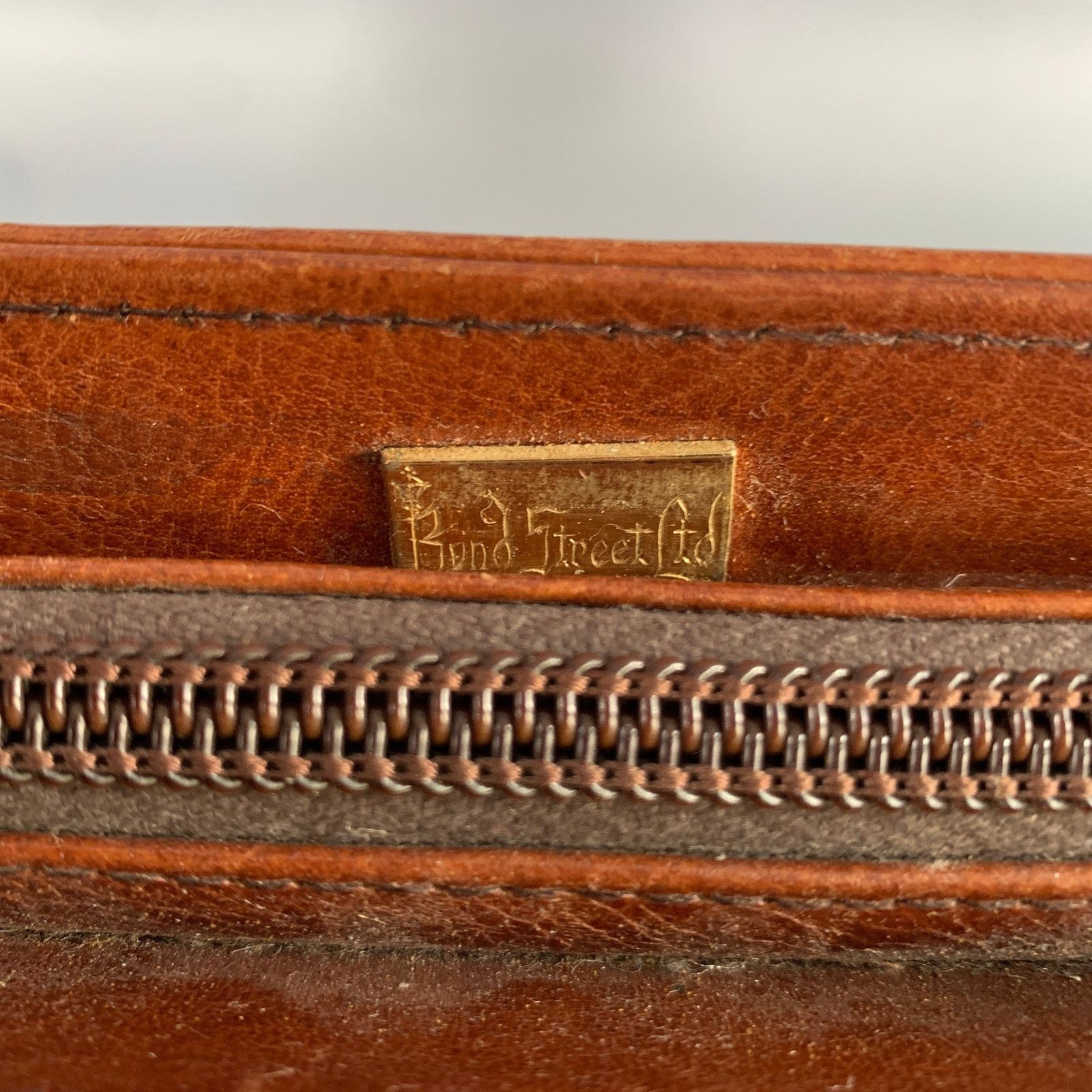 Vintage VINTAGE Brown Leather Briefcase Size ONE SIZE - 8 Thumbnail