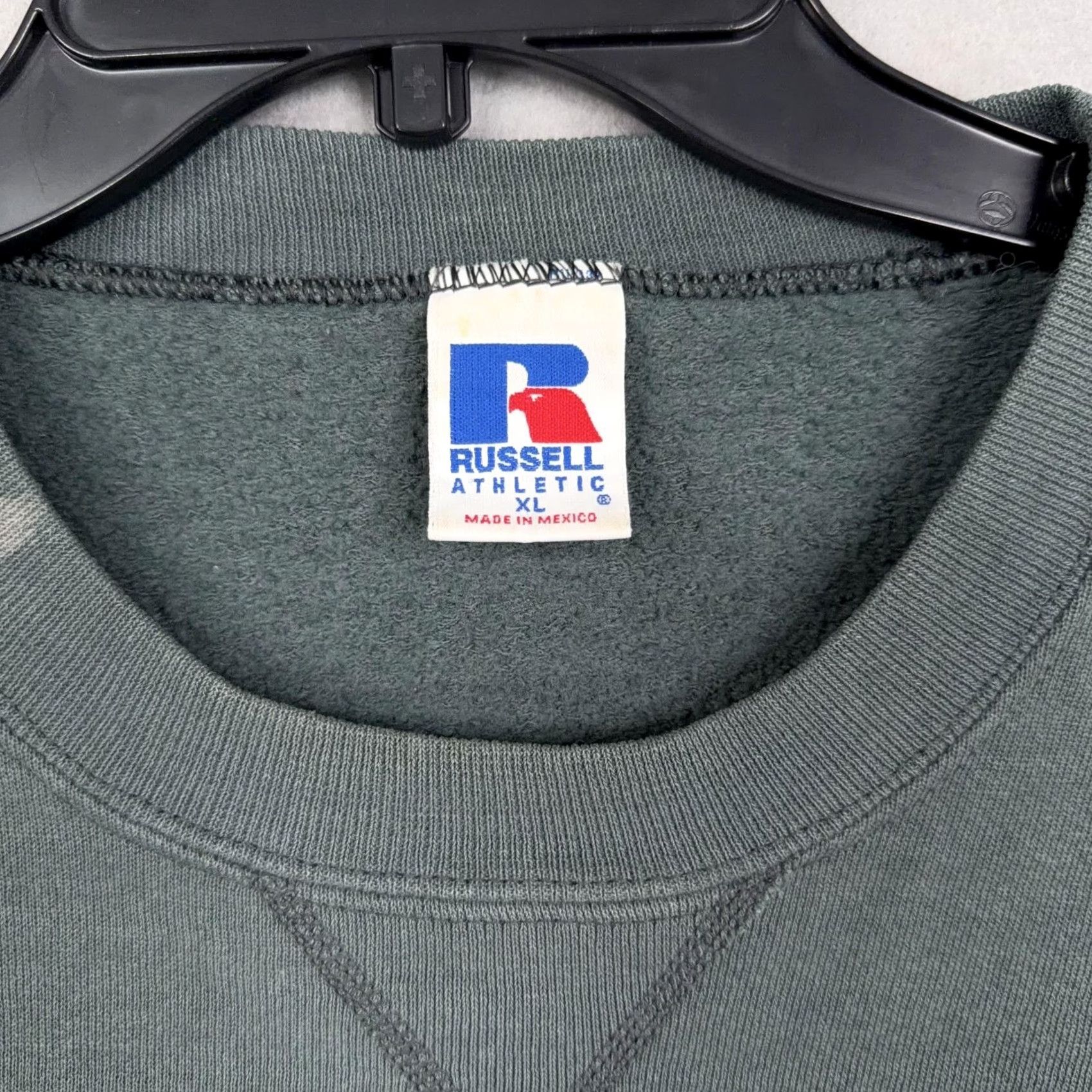 Russell Athletic VINTAGE Russell Athletic Sweatshirt Mens XL Green Crewneck Pullover Fleece Logo Grunge 80s 90s Mens Size US XL / EU 56 / 4 - 6 Thumbnail
