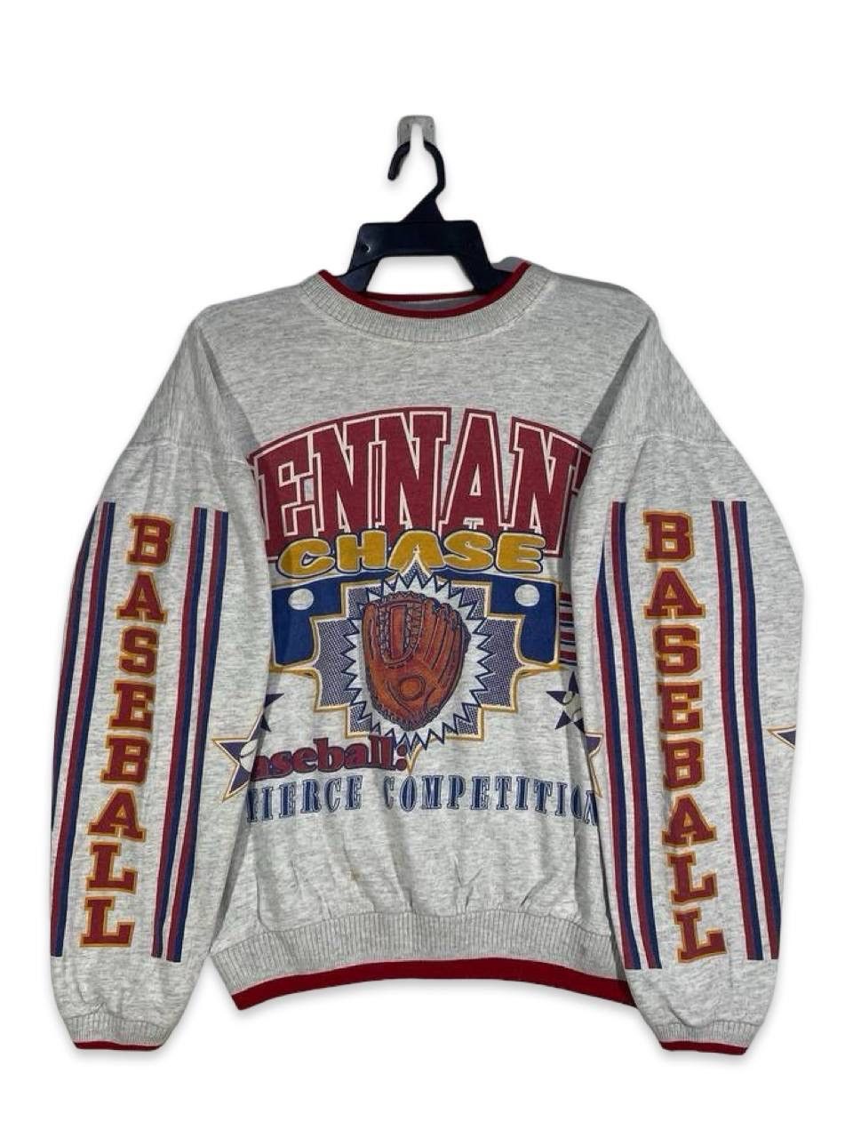 Other Vintage 90s pennant baseball sweatshirt jumper pullover XL Size US XL / EU 56 / 4 - 4 Thumbnail