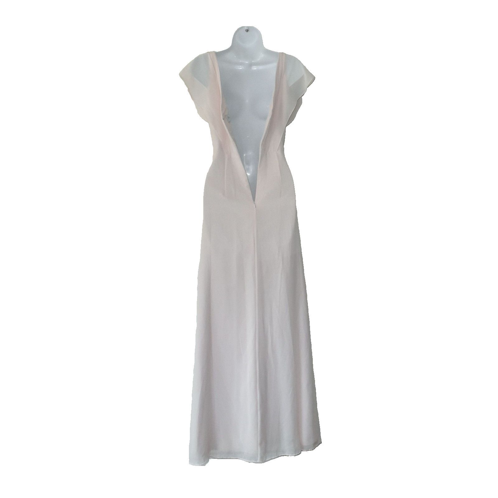 Monique Lhuillier MONIQUE LHUILLIER Chiffon High Slit Bridesmaids Dress Sz 0 Size XS / US 0-2 / IT 36-38 - 6 Thumbnail