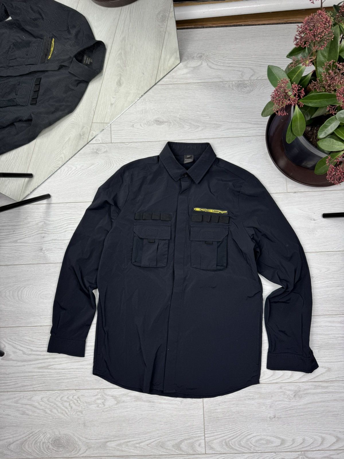 Oakley × Vintage Oakley Shirt Button Up Rayon Logo Size US S / EU 44-46 / 1 - 2 Thumbnail