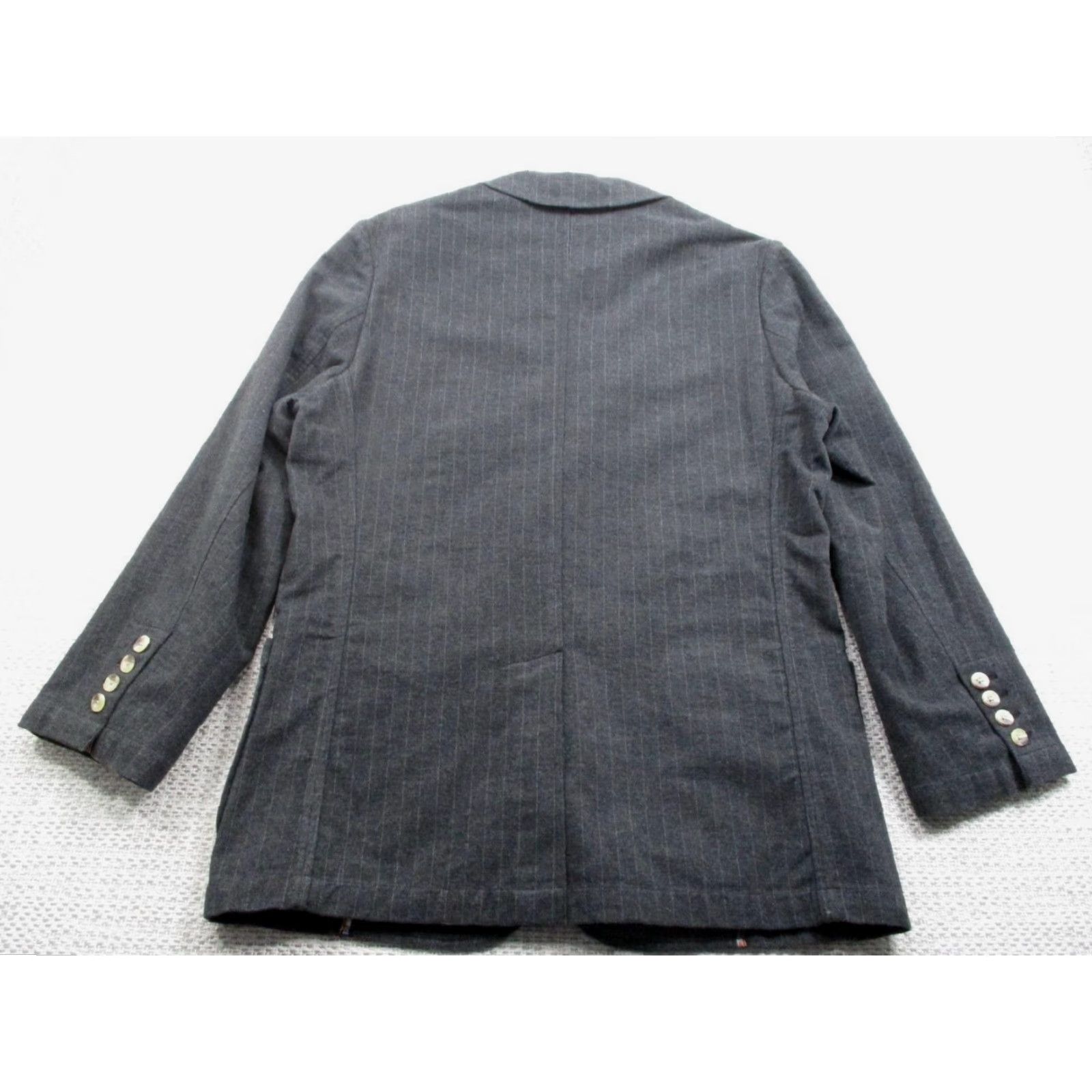 Robert Graham Robert Graham Blazer Mens Large Pinstripe Wool Blend Sport Coat Jacket Lined Size 42R - 6 Thumbnail