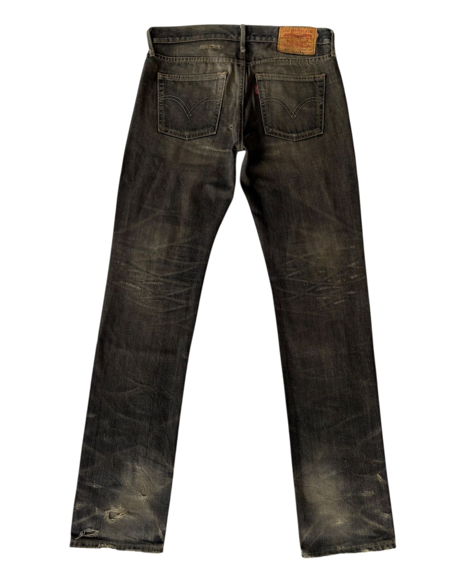 Kapital Vintage Levis 605 Thrashed Distress Clawmark Jean Size US 31 - 8 Thumbnail