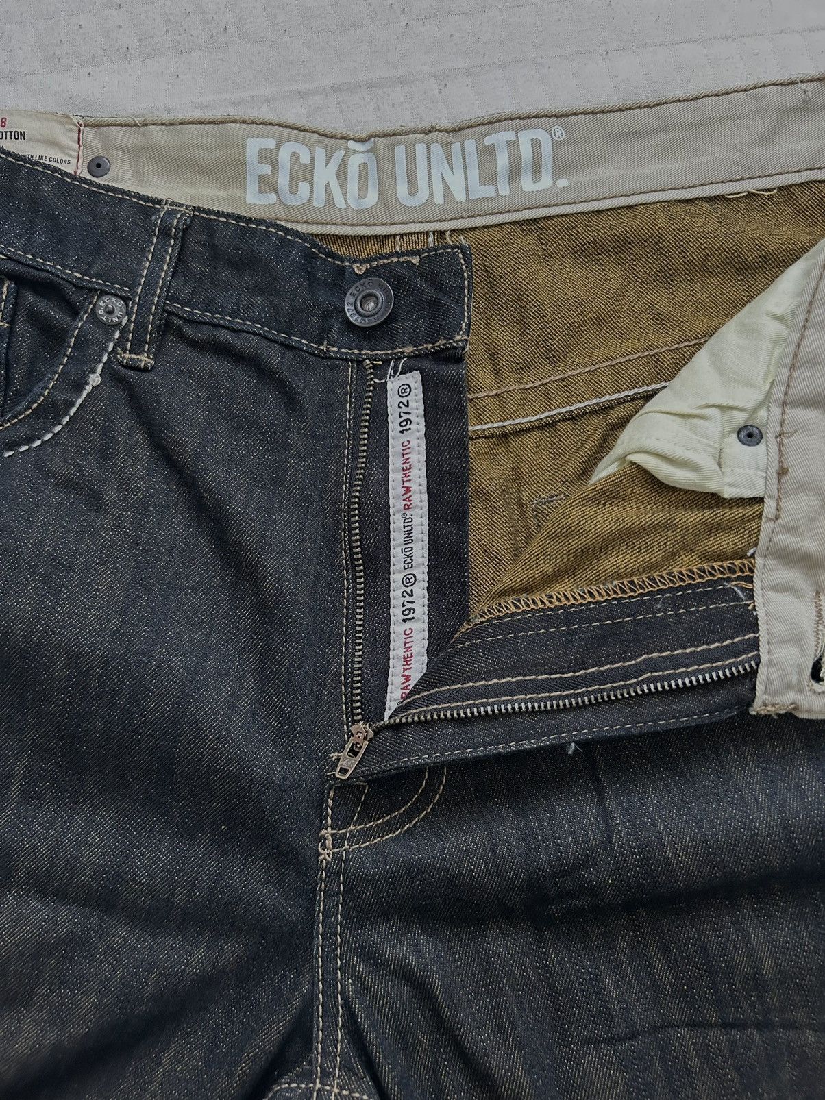 Ecko Unltd. × Marc Ecko × Vintage Ecko Unltd Letter Embroidered Dark Brown Pants Size US 38 / EU 54 - 13 Thumbnail