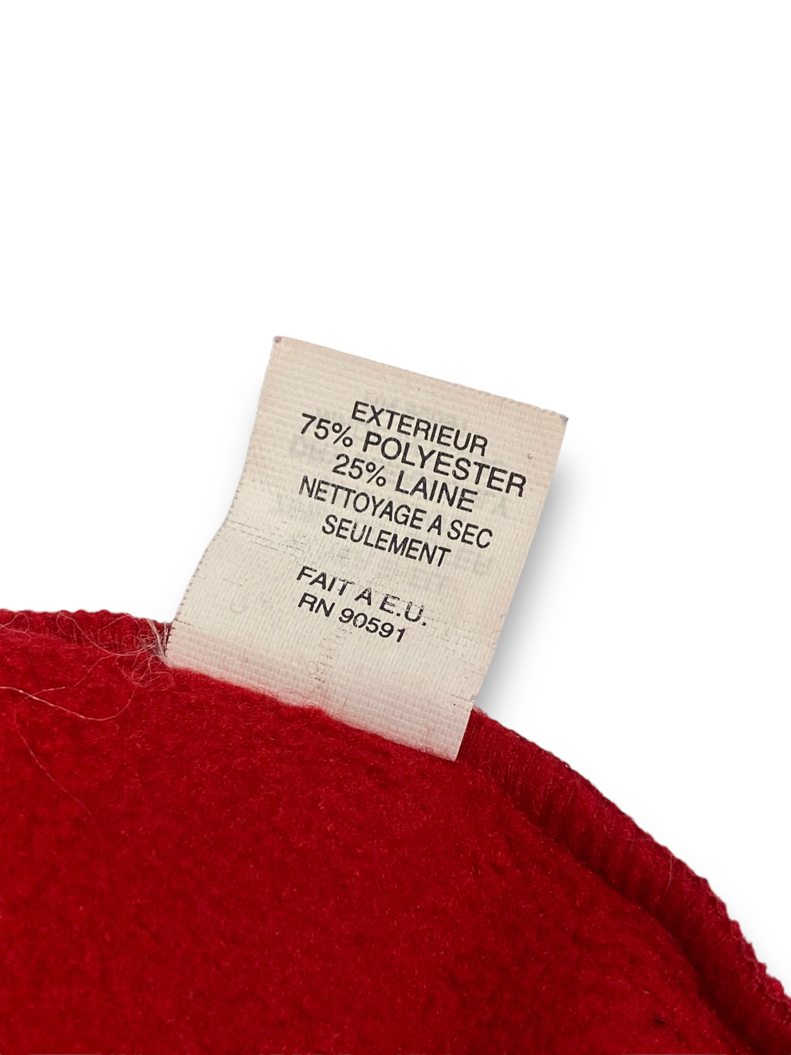 Other 90s Vintage SMILEY Made in USA Red Fleece Warm Beanie M600 Size ONE SIZE - 8 Thumbnail