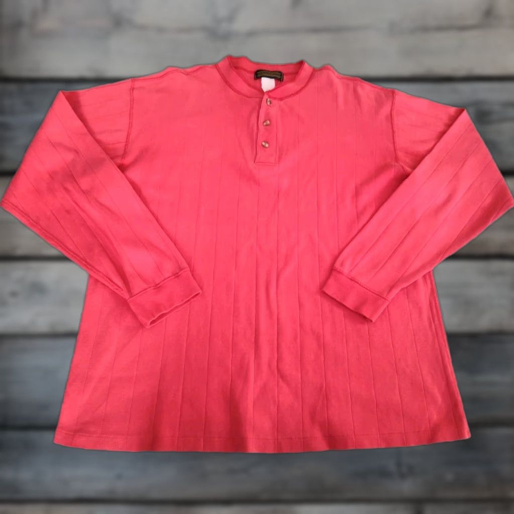 Eddie Bauer VINTAGE Eddie Bauer Men’s Henley Shirt Long Sleeve Casual Workwear 80s 90s US Made Large Red Size US L / EU 52-54 / 3 - 1 Thumbnail