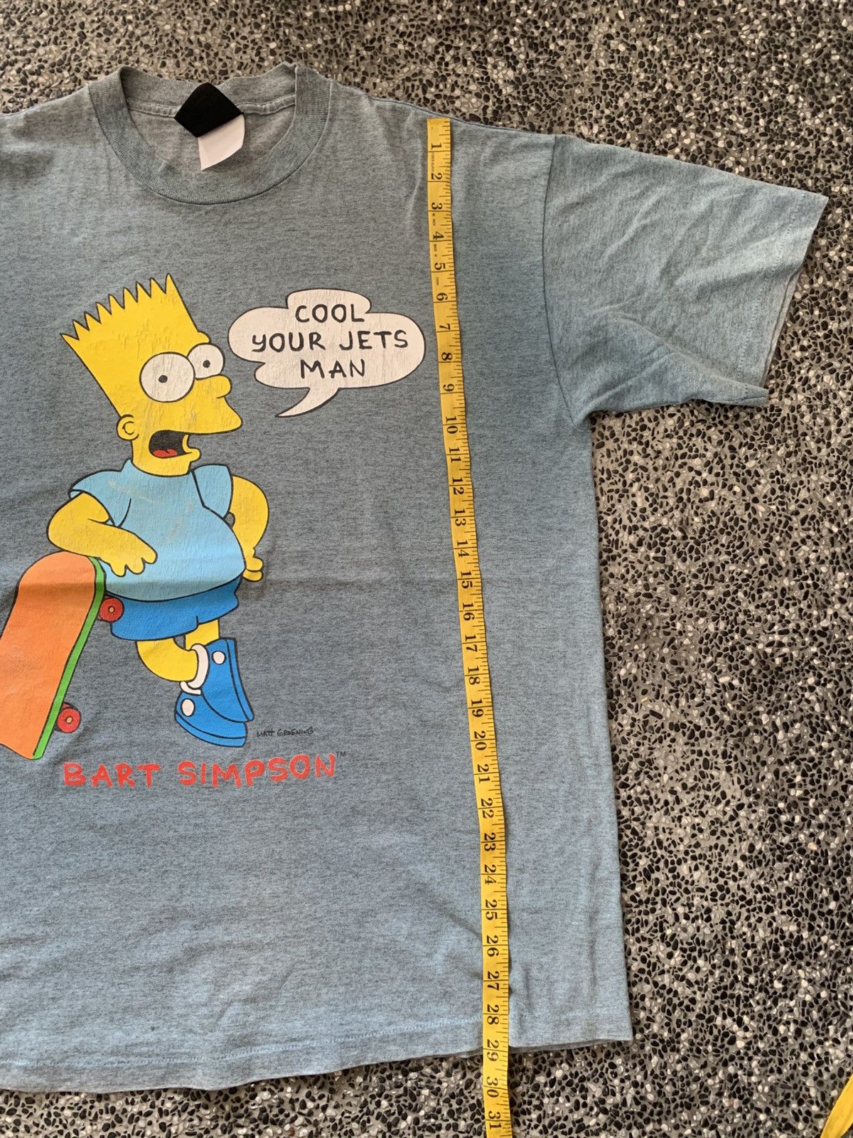 Vintage Vintage 90s Matt Groening Bart Simpson Cartoon T shirt Size US XL / EU 56 / 4 - 10 Thumbnail