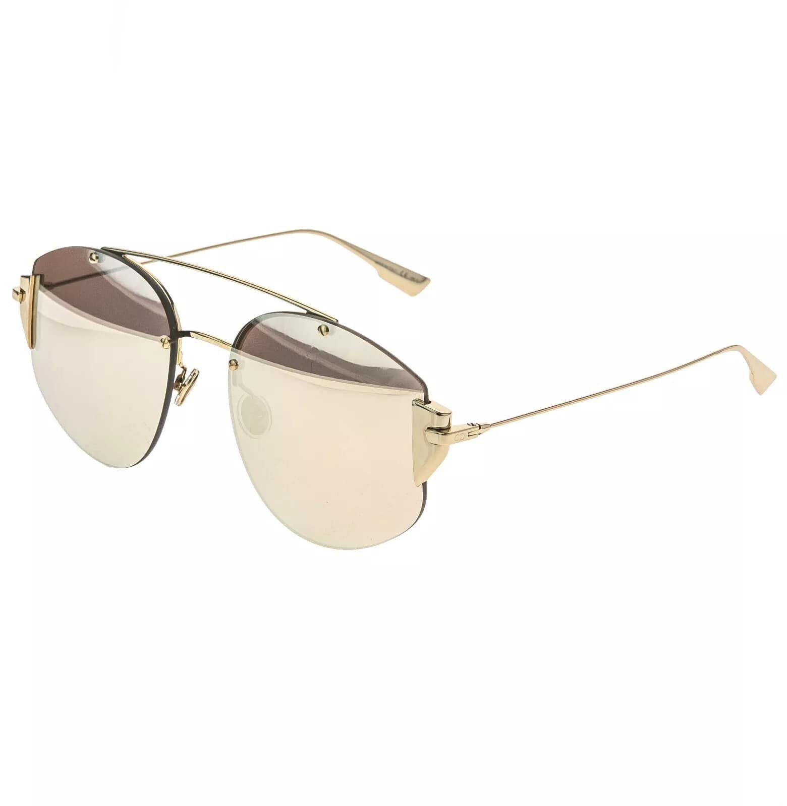 Christian Dior Monsieur CHRISTIAN DIOR STRONGER Gold Aviator Sunglass DIORSTRONGER Size ONE SIZE - 2 Thumbnail