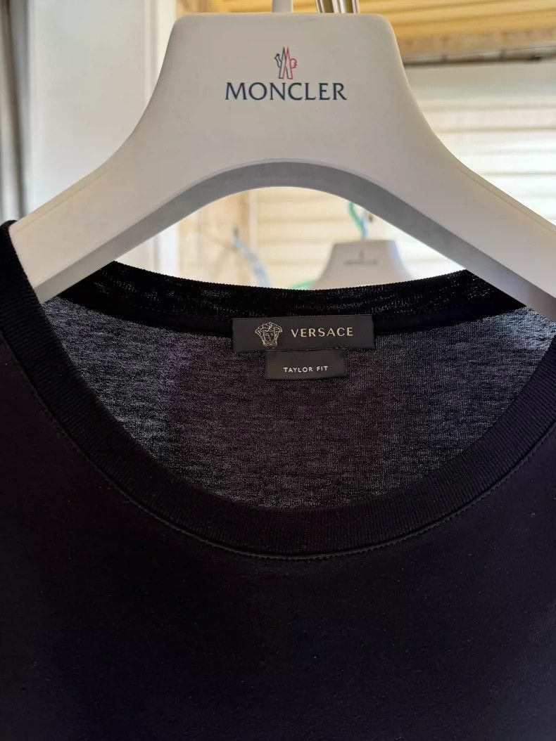 Versace Versace Black crew neck short sleeves Size US XL / EU 56 / 4 - 3 Thumbnail