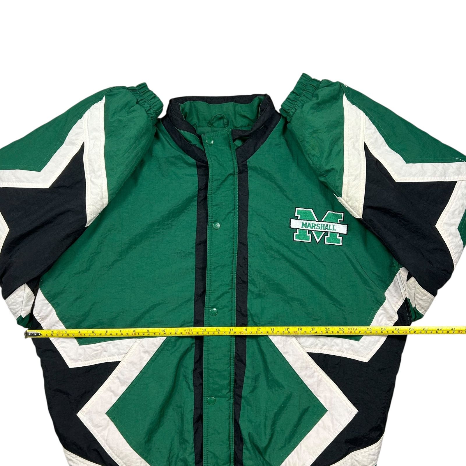 NCAA VTG 90s NCAA MARSHALL THUNDERING HERD STARTER PUFFER JACKET Size US L / EU 52-54 / 3 - 8 Thumbnail