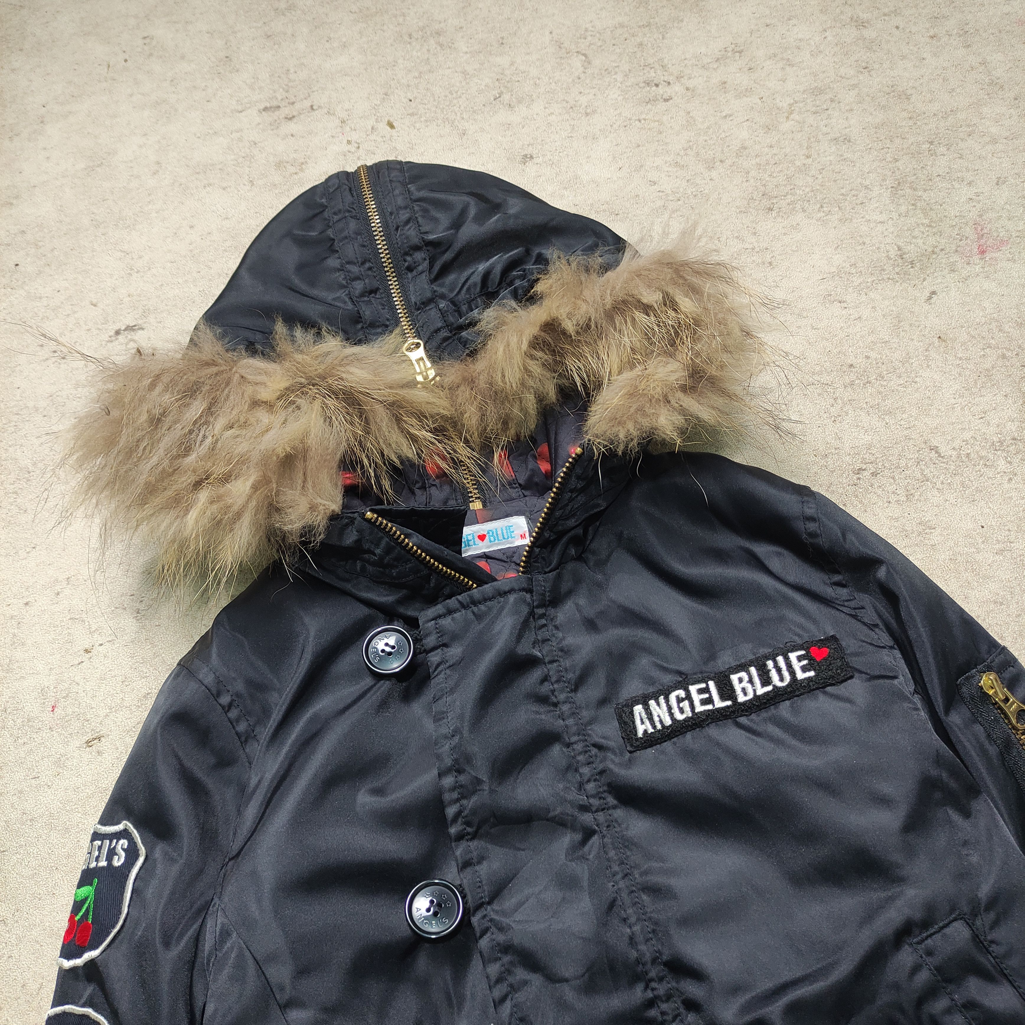 Le Grande Bleu (L.G.B.) Angel Blue Military Fur Jacket - 2000s Size US M / EU 48-50 / 2 - 9 Thumbnail