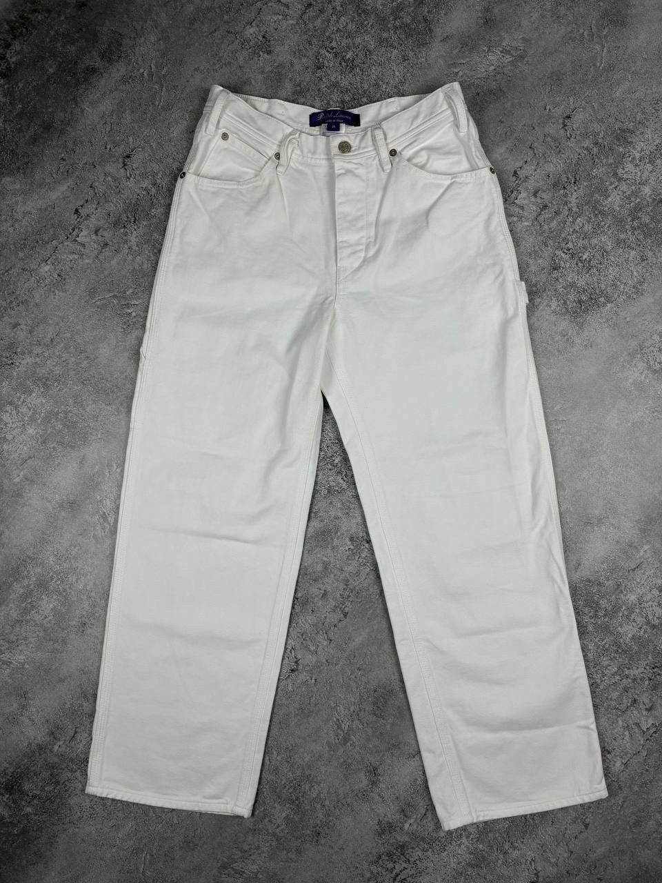 Japanese Brand Ralph Lauren Purple Label White Jeans Size 25 Made in Italy Size 25" / US 0 / IT 36 - 2 Thumbnail