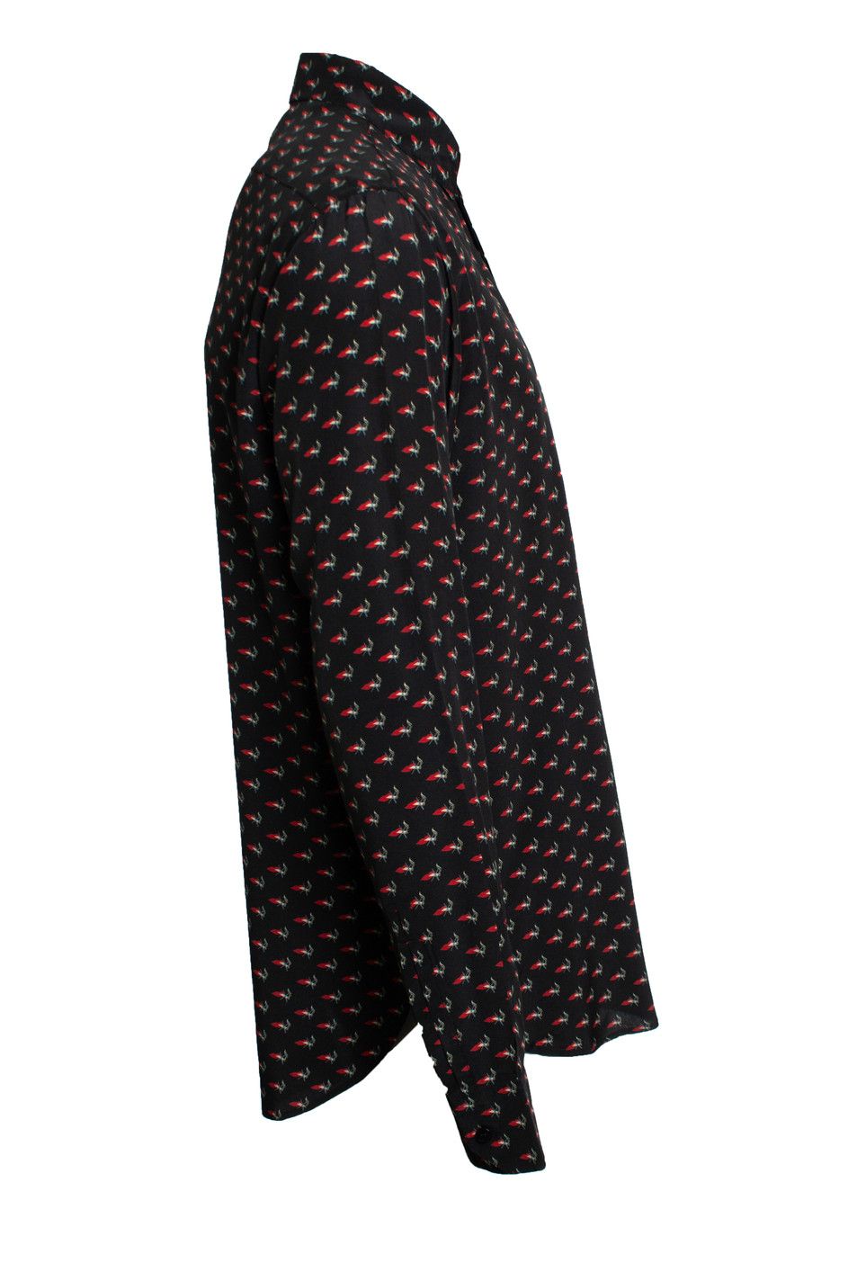 Saint Laurent Paris Saint Laurent, smoking lips heart print shirt 2017 Size US L / EU 52-54 / 3 - 2 Thumbnail