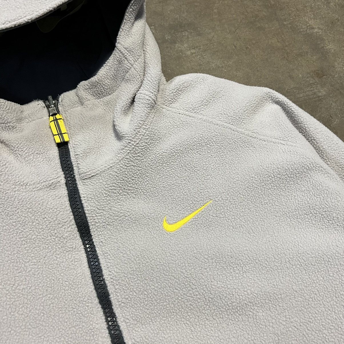 Nike × Vintage Vintage Nike Reversible Puffer Jacket Mini Swoosh Fleece Y2K Size US XL / EU 56 / 4 - 10 Thumbnail