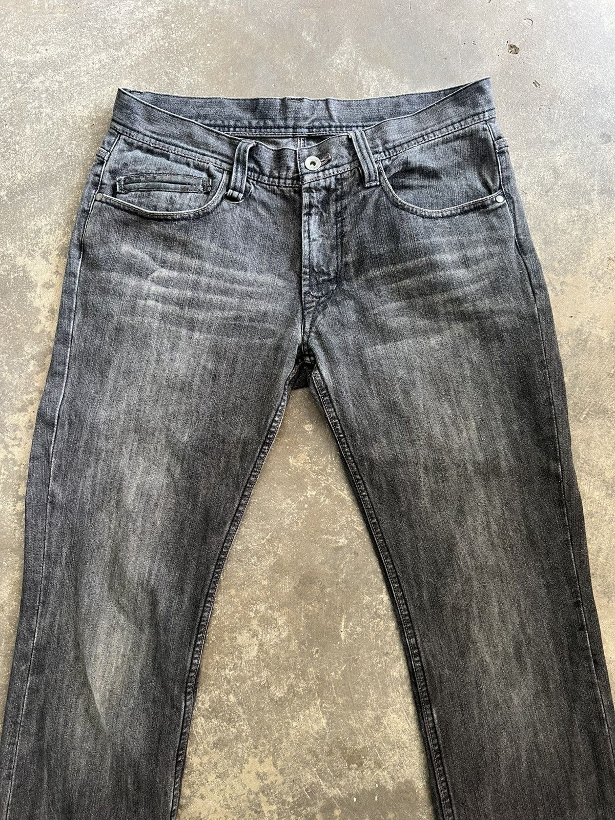 Nicole Club Vintage Nicole Club Hideaways Distressed Black Denim Size US 33 - 5 Thumbnail