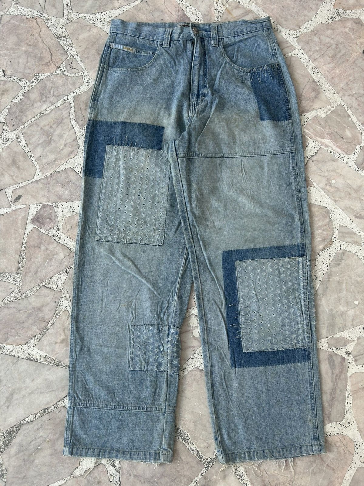 Southpole Southpole Vintage Sashiko Patchwork Japan Denim Size US 30 / EU 46 - 1 Thumbnail