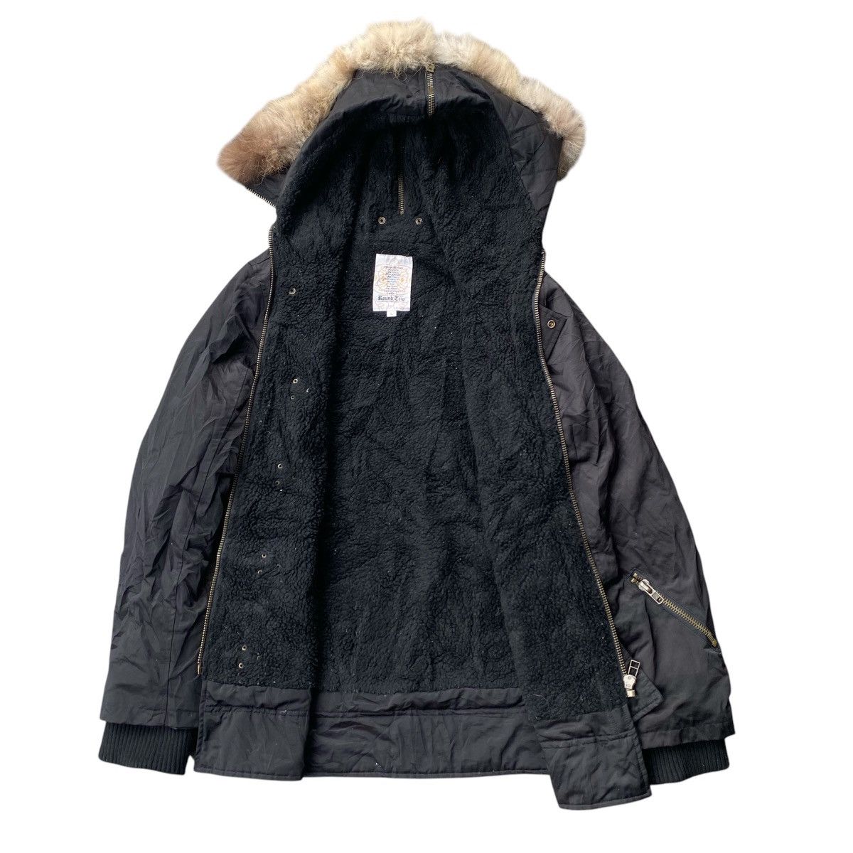 If Six Was Nine Round Trip Bondage Studded Jacket w/ Fur Hoodie Size US L / EU 52-54 / 3 - 6 Thumbnail