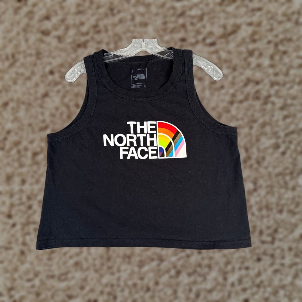The North Face The North Face Tank Shirt Women Large Black 100% Cotton Cropped Sleeveless Crew Neck Pullover Casual Outdoor Modern Shirt Womens Size L / US 10 / IT 46 - 1 Thumbnail