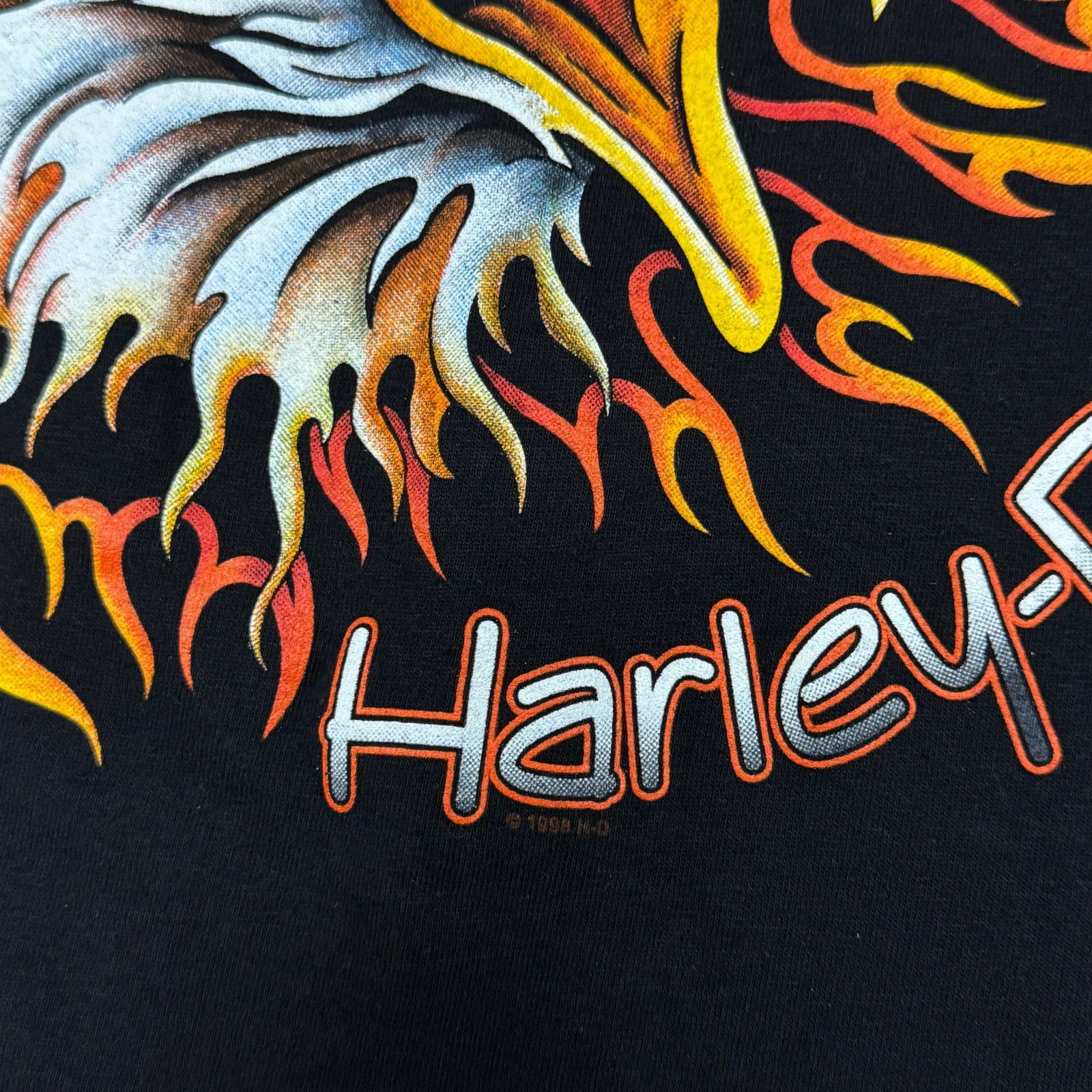 Harley Davidson Vintage Harley Davidson Eagle Flame Longsleeve Size US XL / EU 56 / 4 - 5 Thumbnail