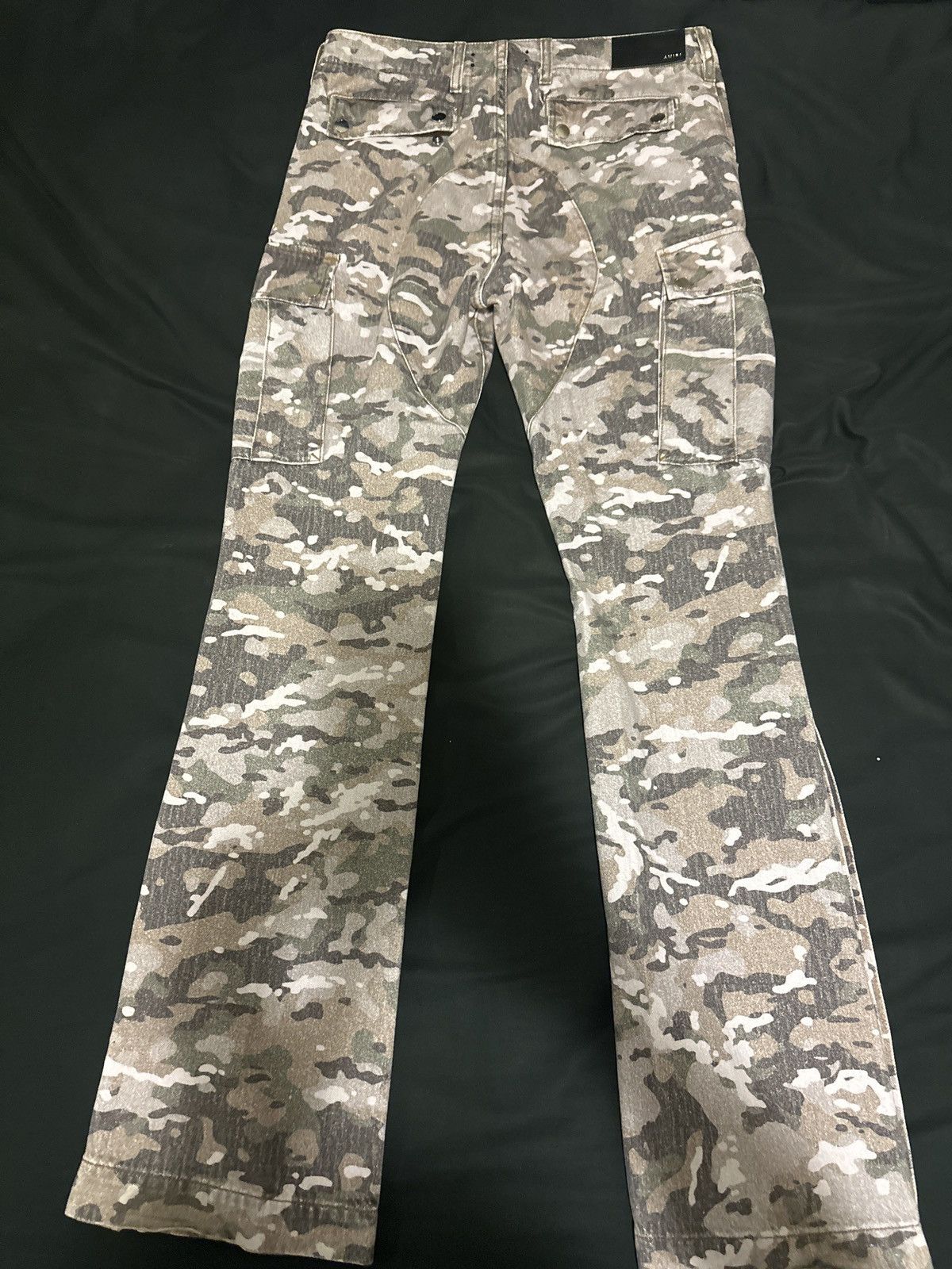 image of Amiri M65 Camo Khaki Denim Cargo Pants NWOT in Camouflage, Men's (Size 30)