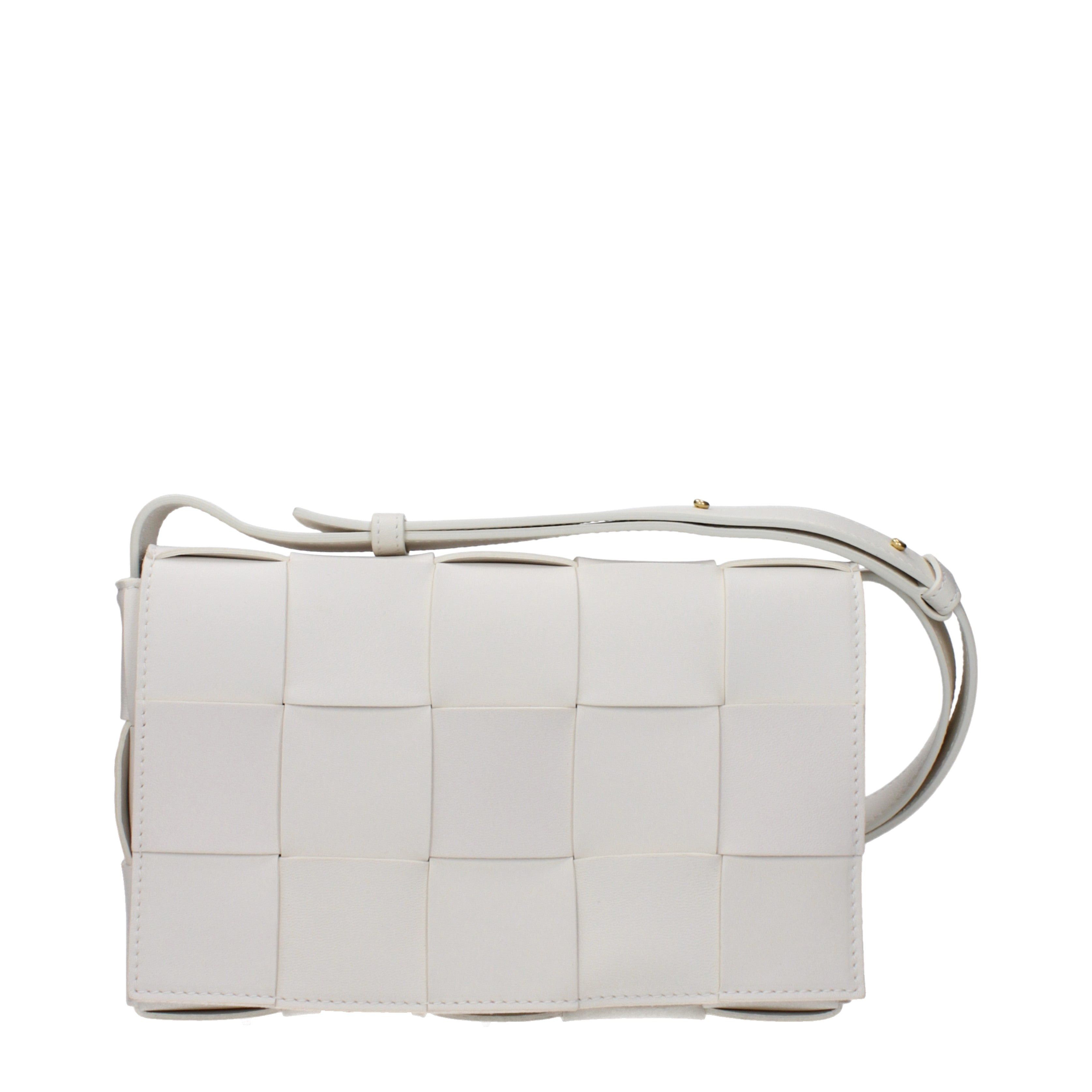 Bottega Veneta Crossbody Bag In Leather in Gold, Women's