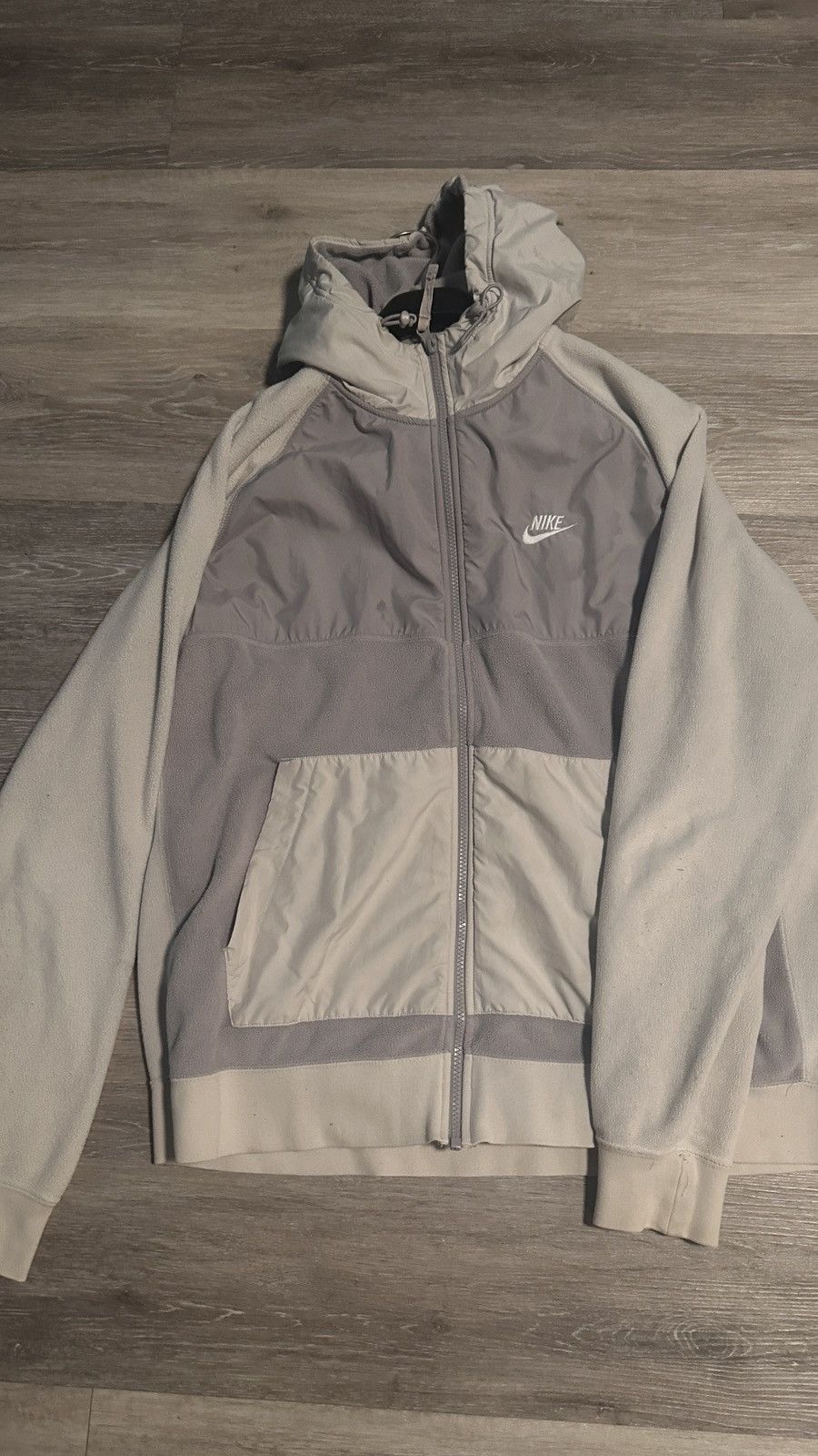 Nike Nike Winterized Fleece Zip-Up (Grey/White) – Rare – XL Size US XL / EU 56 / 4 - 1 Thumbnail