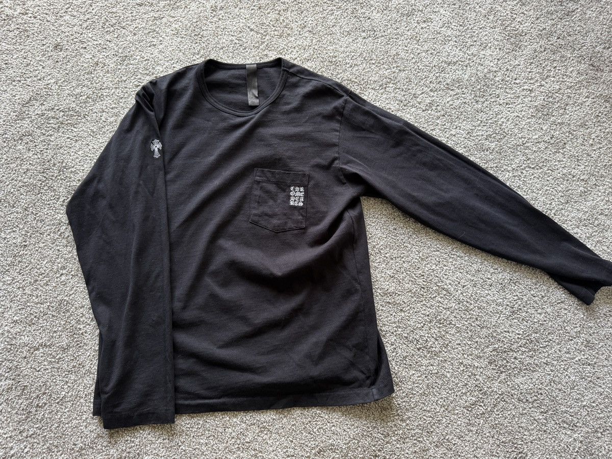 Chrome Hearts Chrome Hearts “Y Not” Long Sleeve Embroidered Cross Size US L / EU 52-54 / 3 - 4 Thumbnail