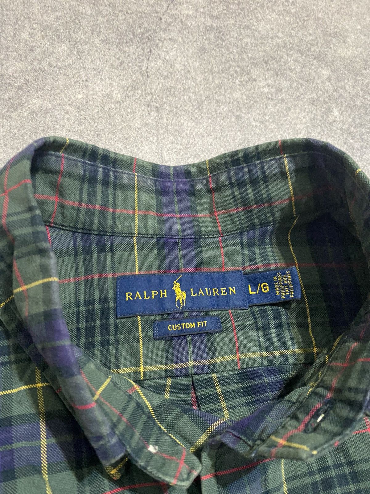 Polo Ralph Lauren × Ralph Lauren Polo Ralph Lauren Plaid Green Shirt Buttons Up Size US L / EU 52-54 / 3 - 6 Thumbnail