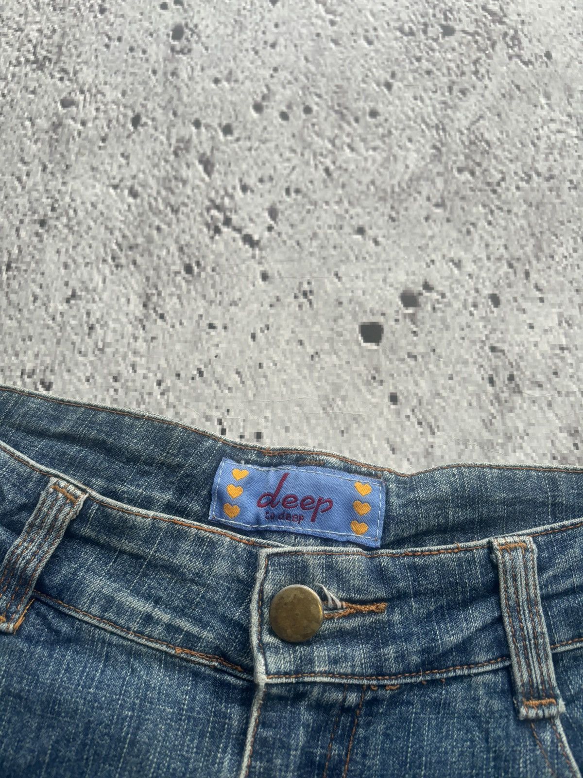 Tornado Mart Y2k Flare Jeans deep to deep Wide leg style jeans Size US 28 / EU 44 - 8 Thumbnail