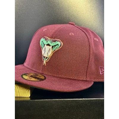 New Era Arizona Diamondbacks Hat Club Merlot 59FIFTY 7 5/8 Green UV Size ONE SIZE - 4 Thumbnail